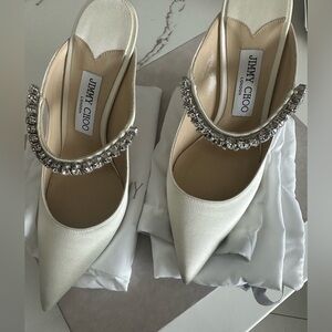 Brand new!! Jimmy Choo Women's Bing 100 Embellished High Heel Mules size 39.5
